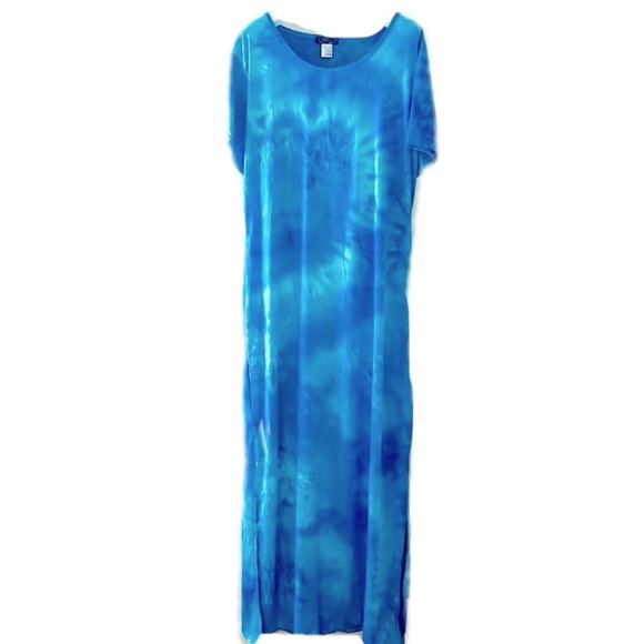 Dresses & Skirts - ✂️TURQUOISE TIE DYE MAXI DRESS